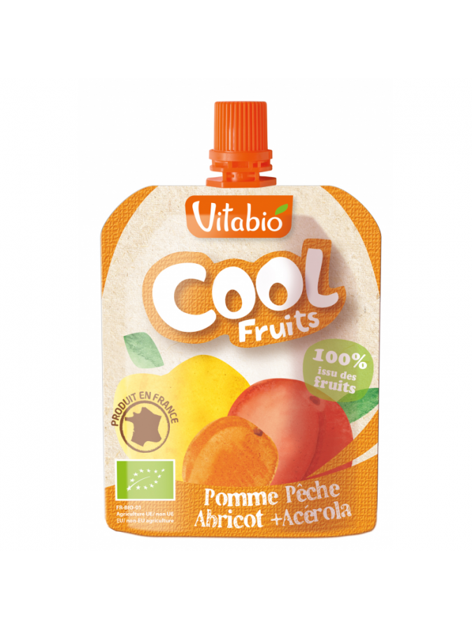 Cool Fruits Pomme Pêche Abricot - 90g