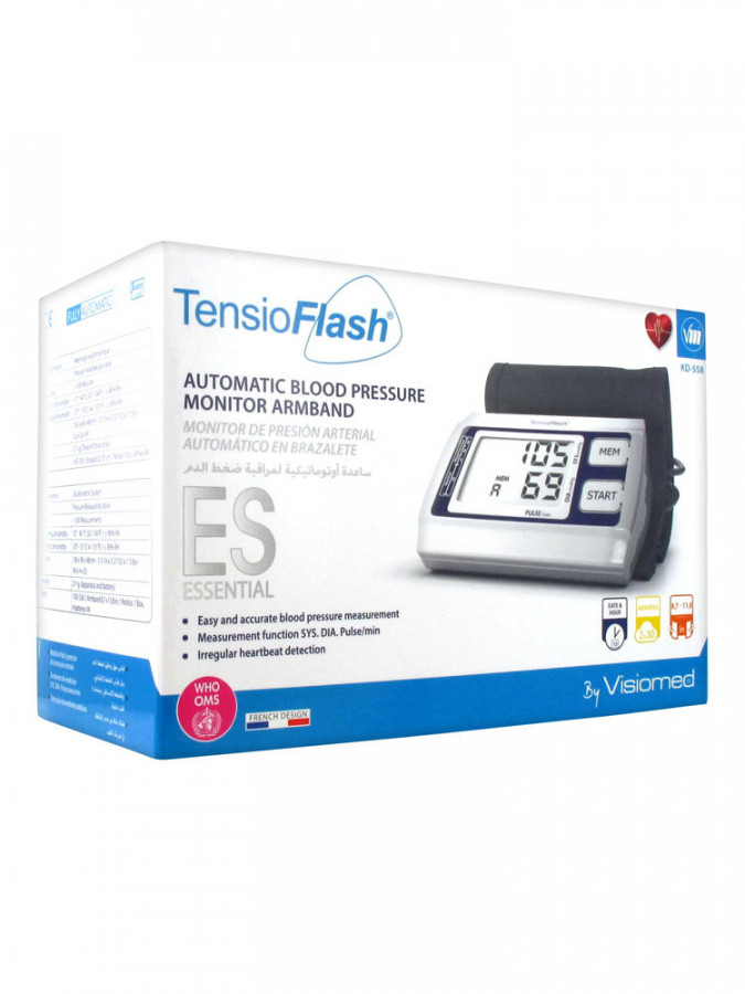 TensioFlash Auto-Tensiomètre de Bras KD-558 - 1 tensiomètre