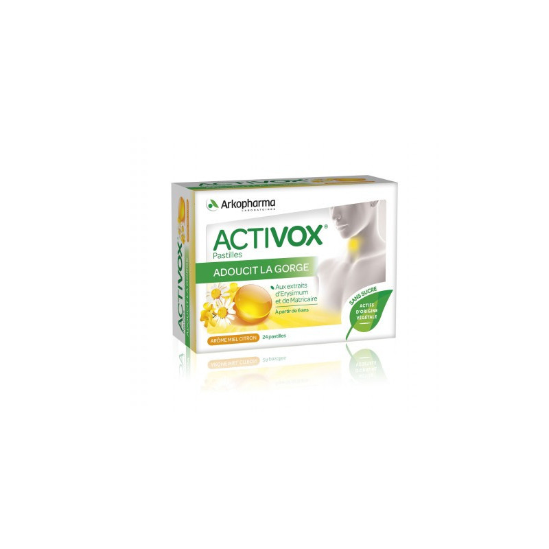 Activox® Pastilles Arôme Miel Citron - 24 pastilles
