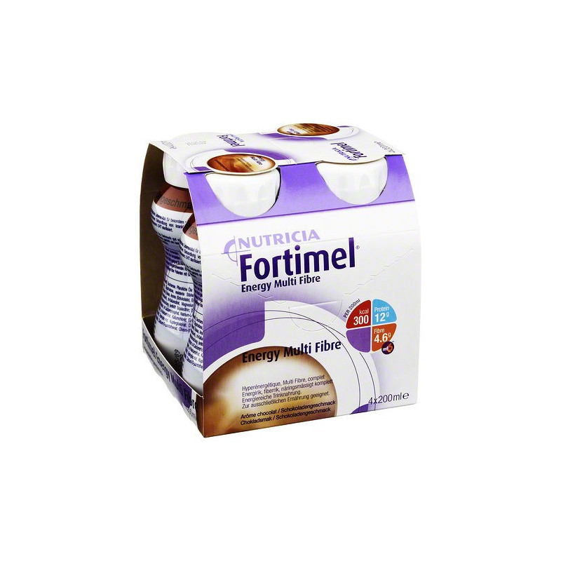 Fortimel® Energy Multi Fibre Chocolat - 4x200ml