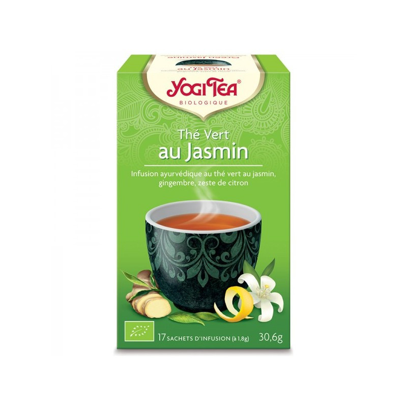 YOGI TEA Thé Vert Au Jasmin Bio - 17 Sachets 1,8g