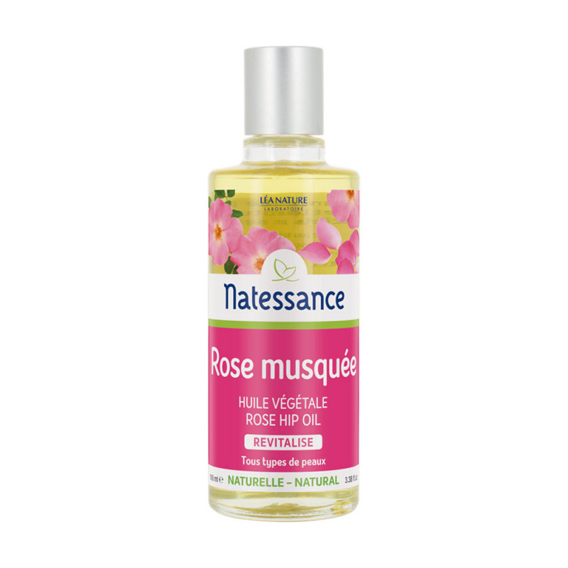 Natessance Huile de Rose Musquée Réparatrice Et Anti-Âge - 100 ml