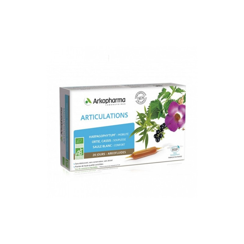 Arkopharma Arkofluides Articulations Bio - 20 Ampoules