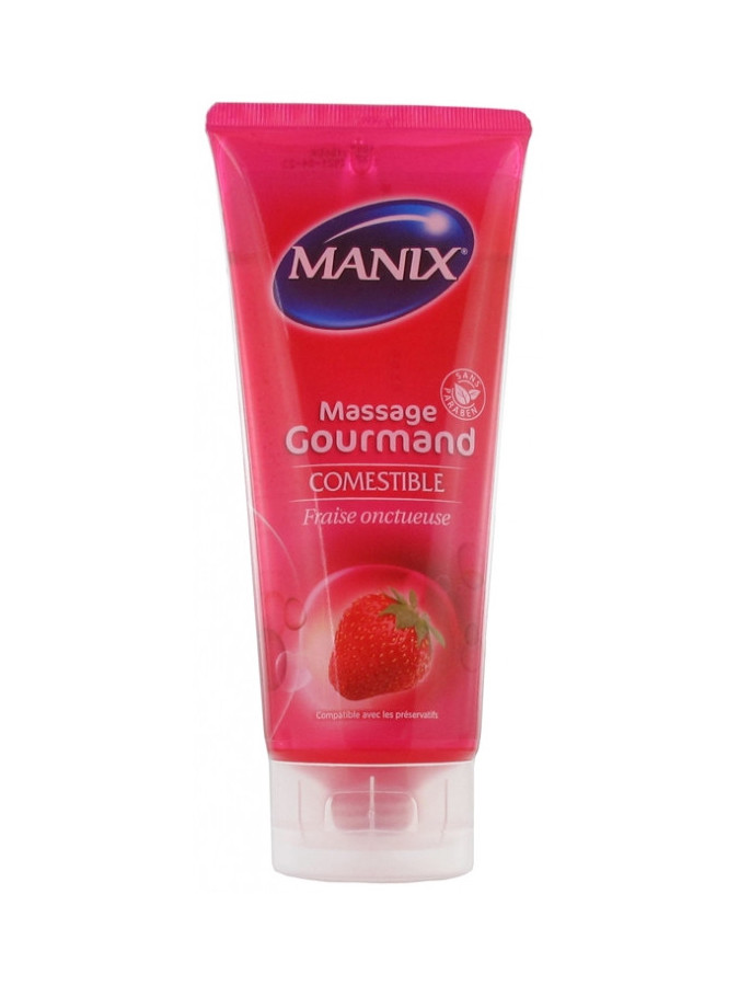 Manix Massage Gourmand Fraise Onctueuse - 200 ml