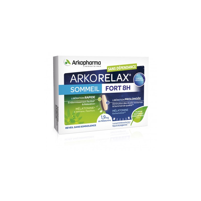ARKORELAX® Sommeil FortT 8H - 15 comprimés