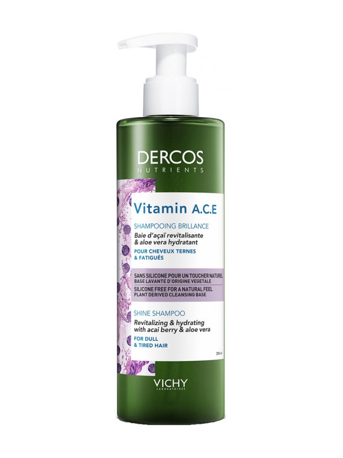 Vichy Dercos Nutrients Vitamin A.C.E Shampooing Brillance - 250 ml