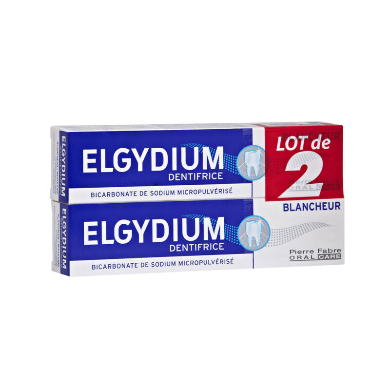 Elgydium Dentifrice Blancheur - Lot de 2 x 75ml