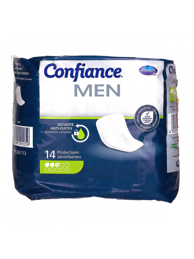 Confiance Men Absorption 3 - 14 protections absorbantes