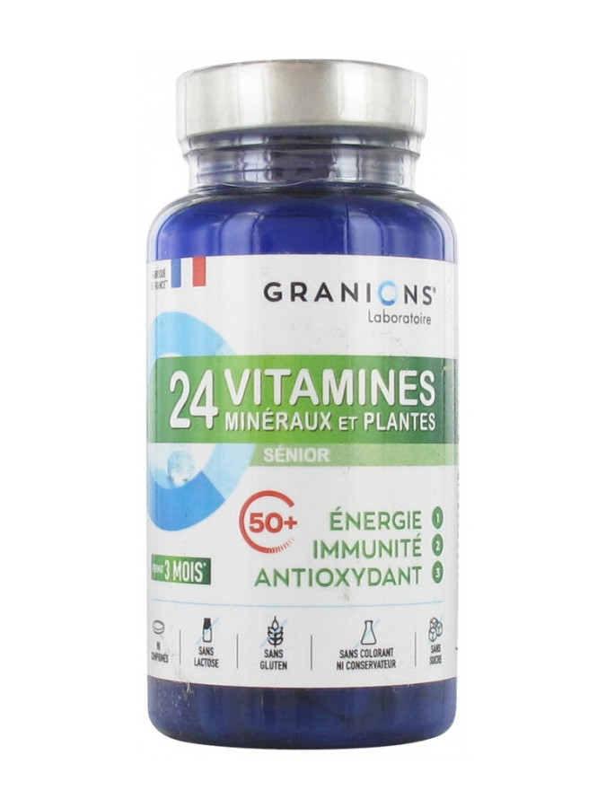 Granions 24 Vitamines Minéraux et Plantes Sénior - 90 Comprimés