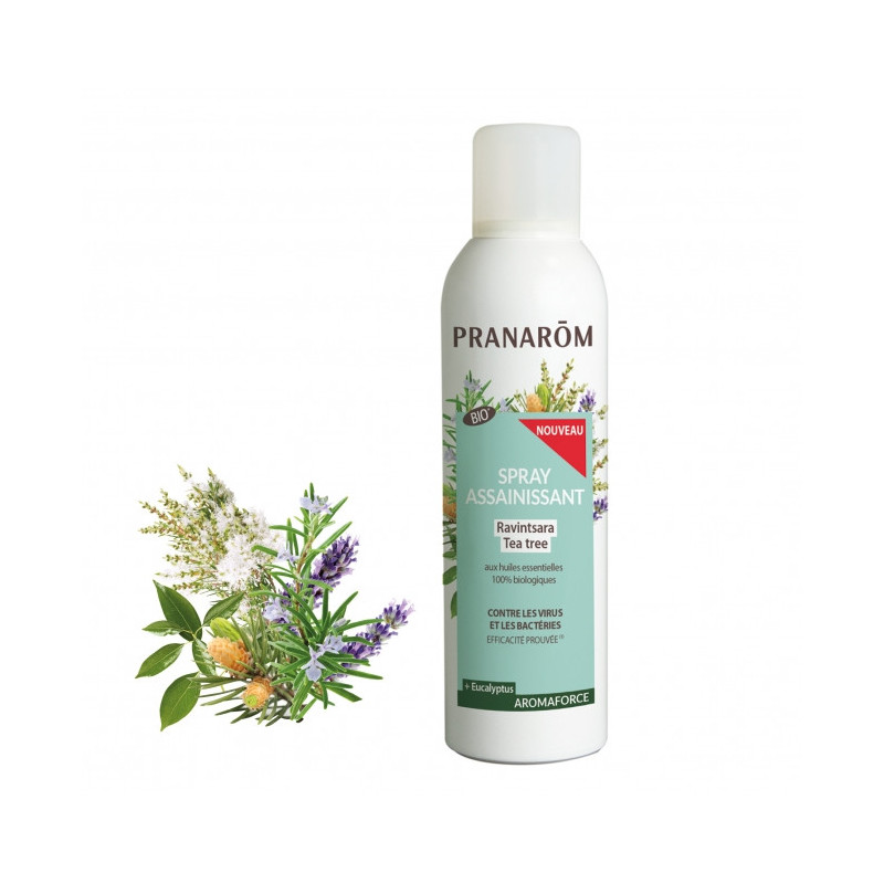 Pranarom Aromaforce Spray Assainissant Ravintsara Tea-Tree Bio - 150ml