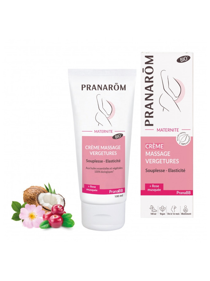Pranarôm PranaBB Maternité crème massage vergetures - 100ml