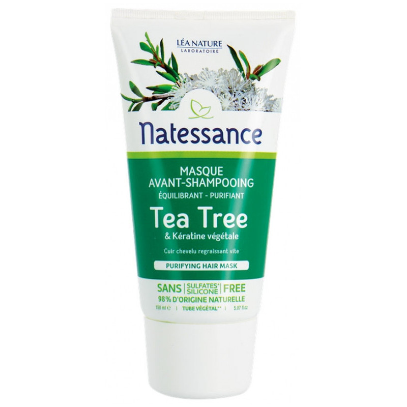 Natessance Masque Avant-Shampooing Tea Tree & Kératine Végétale - 150