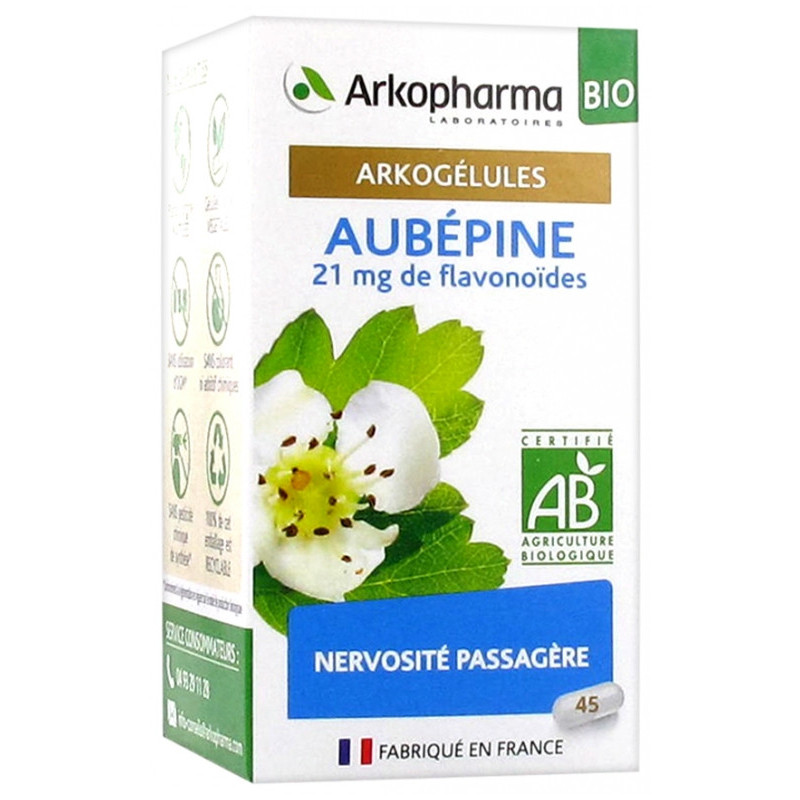 Arkopharma Arkogélules Aubépine Bio - 45 Gélules