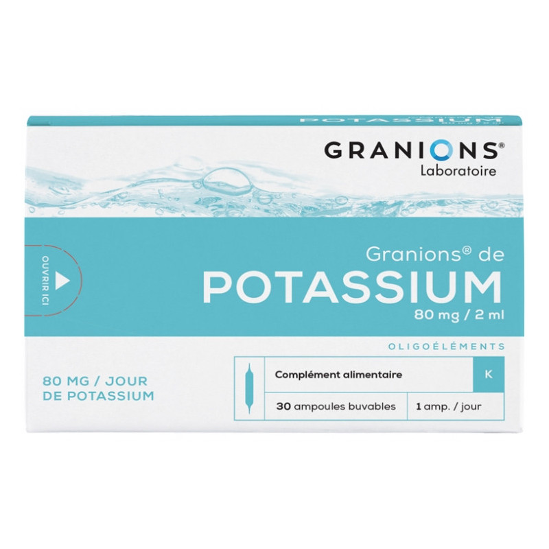 Granions de Potassium - 30 Ampoules