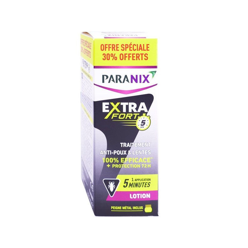Paranix Extra Fort Lotion Anti-Poux et Lentes 200ml+ Peigne Inclus 30%OFFERTS 