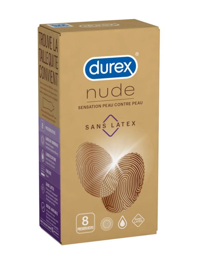 Durex Nude Sans Latex - 8 Préservatifs