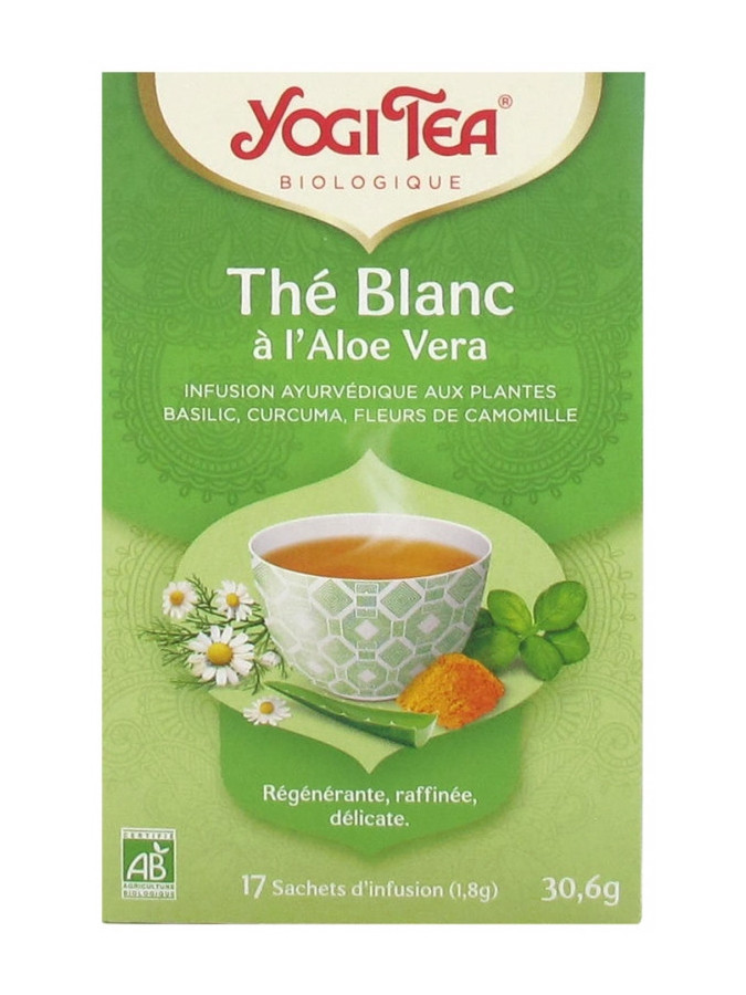 Yogi Tea Thé Blanc à l'Aloe Vera Bio - 17 Sachets