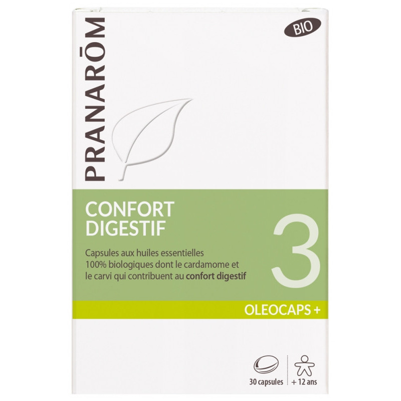 Pranarôm Oléocaps+ 3 Confort Digestif Bio - 30 Capsules