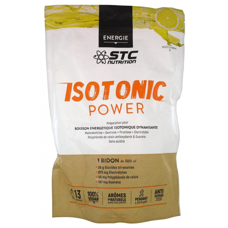 STC Nutrition Isotonic Power Boisson Énergétique Saveur : Citron - 525 g