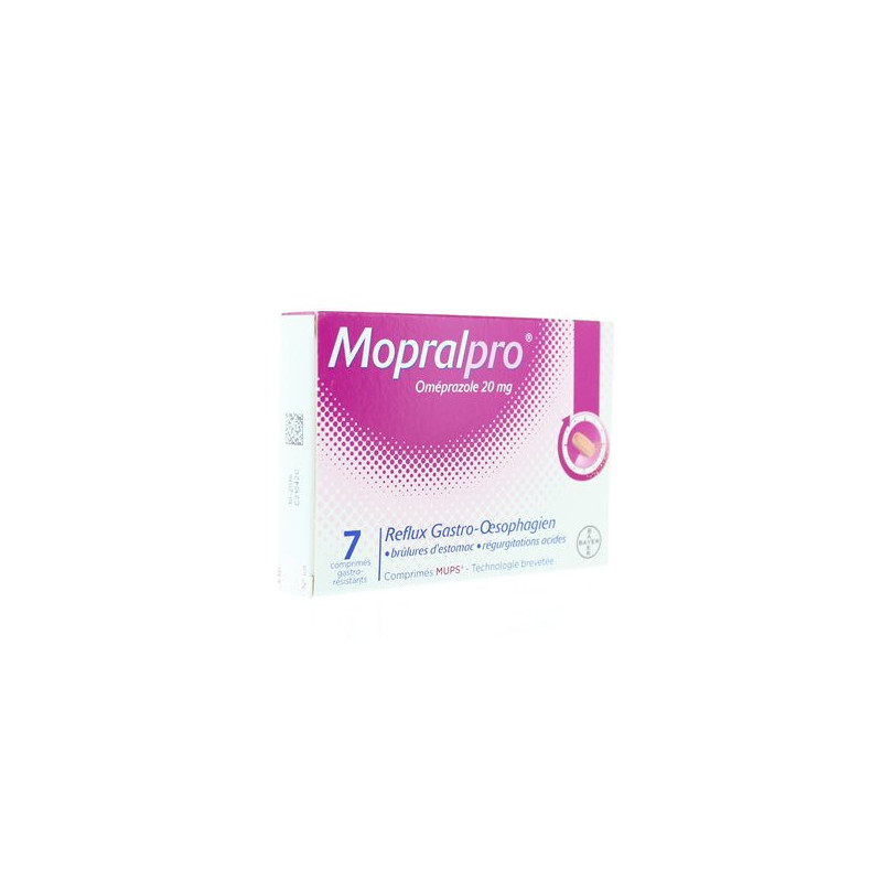 MOPRALPRO 20 mg, 7 comprimés gastro-résistant