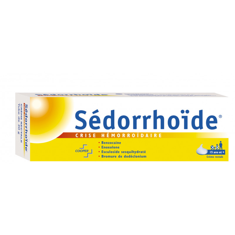 SEDORRHOIDE CRISE HEMORROIDAIRE, crème rectale - 30g