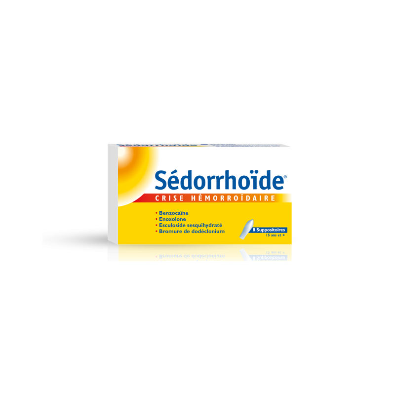 SEDORRHOIDE CRISE HEMORROIDAIRE - 8 suppositoires