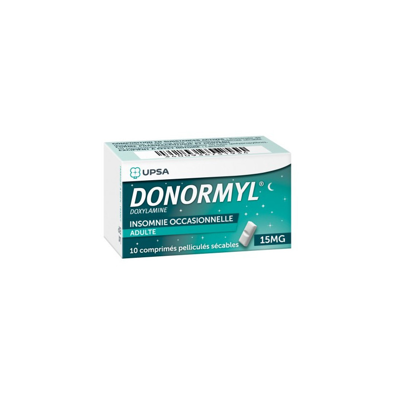 DONORMYL 15 mg - 10 comprimés pelliculés sécables