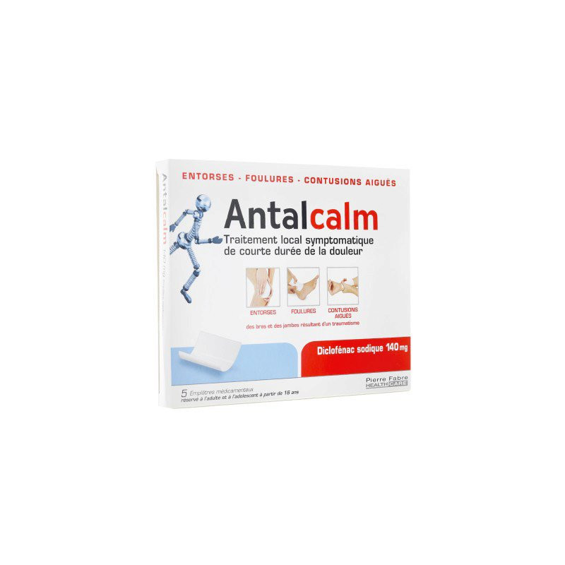 ANTALCALM 140 mg - 5 emplâtres médicamenteux