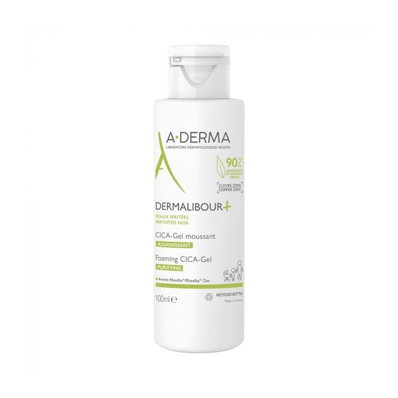 A-DERMA Dermalibour+ CICA - Gel Moussant - 100 ml