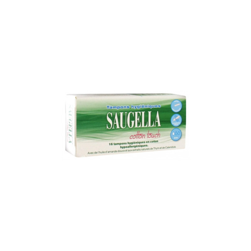 Saugella Cotton Touch  Tampons Hygiéniques Mini - 16 unités