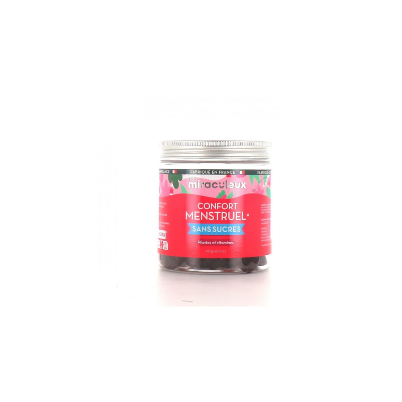 Les Miraculeux Confort Menstruel Gummies sans sucres - 42 gummies