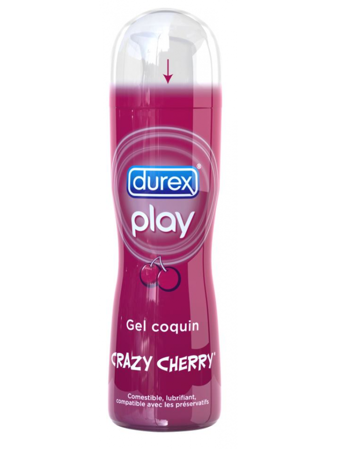 Durex Play Gel Lubrifiant Crazy Cherry, 50 ml