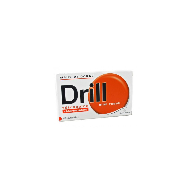 DRILL MIEL-ROSAT, pastille à sucer - 24 pastilles