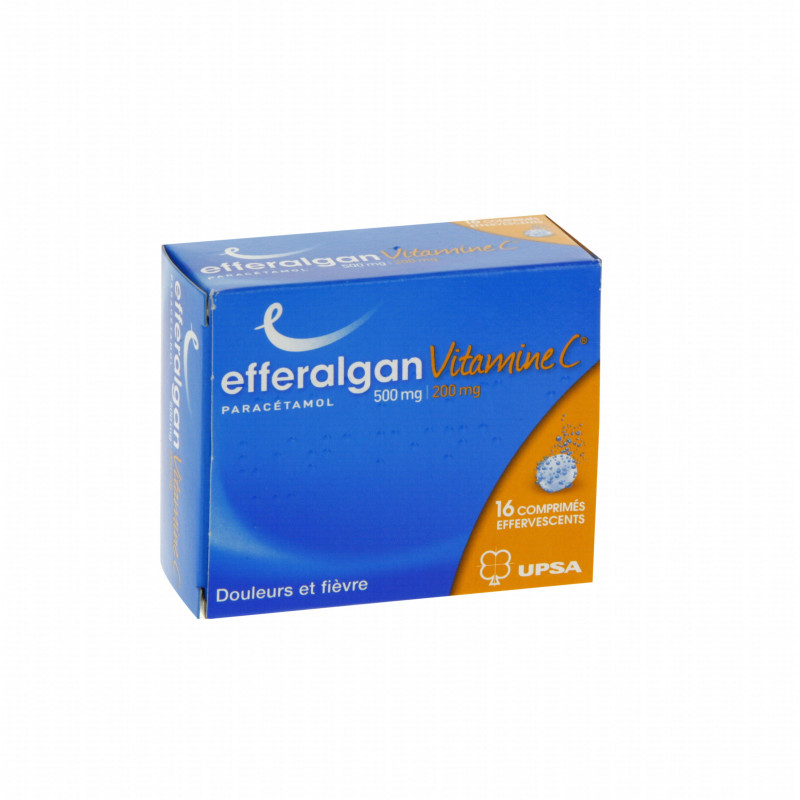 EFFERALGANVITAMINEC 500 mg/200 mg - 2x8 comprimés effervescents