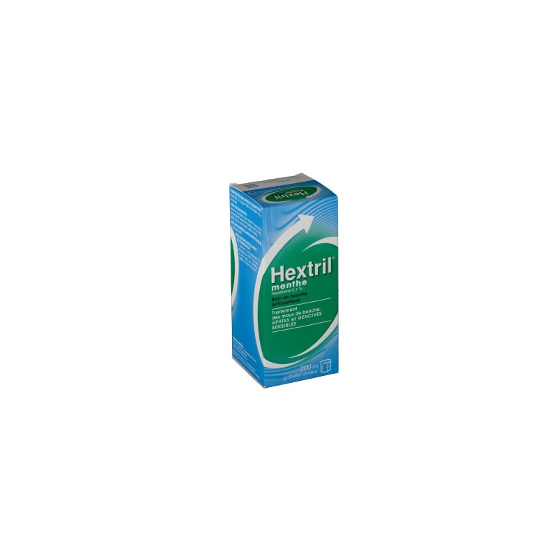HEXTRIL MENTHE 0,1 POUR CENT, solution pour bain de bouche - 200 ml