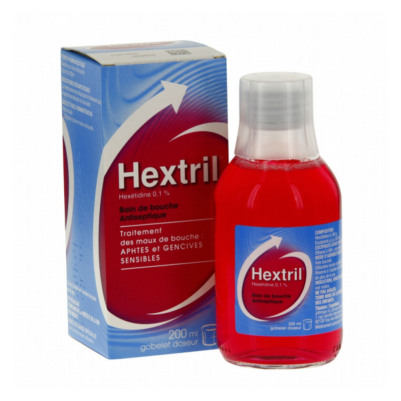 HEXTRIL, 0,1 POUR CENT, bain de bouche, flacon - 200 ml