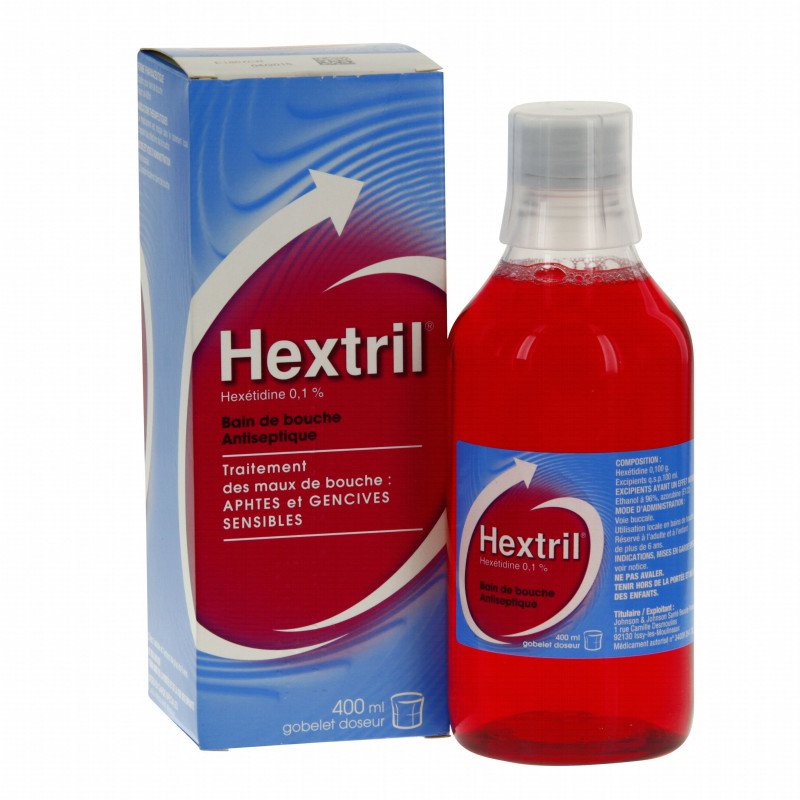 HEXTRIL, 0,1 POUR CENT, bain de bouche, flacon - 400 ml