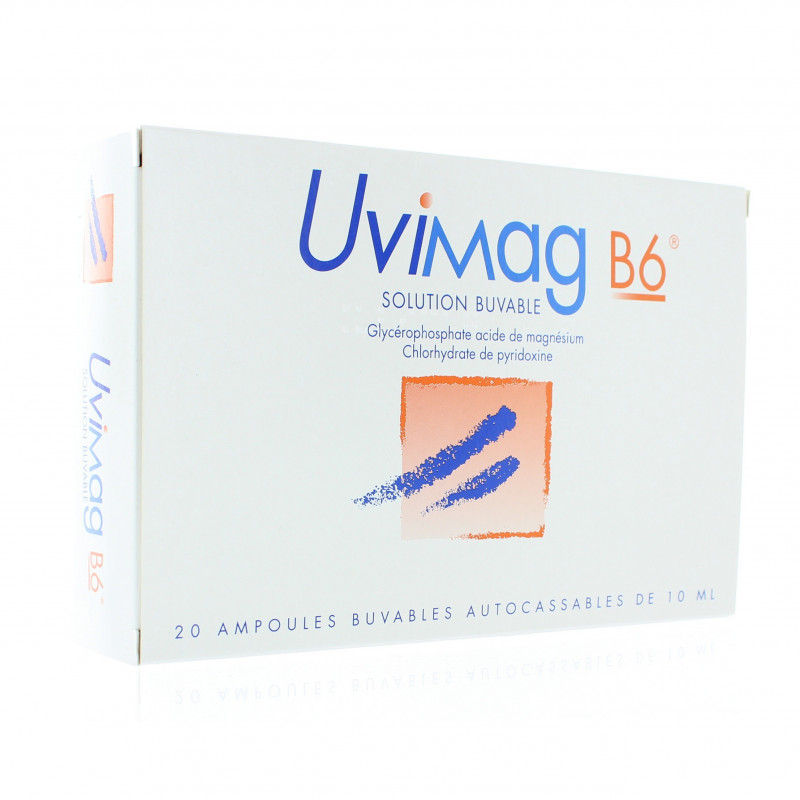 UVIMAG B6, solution buvable - 20 ampoules