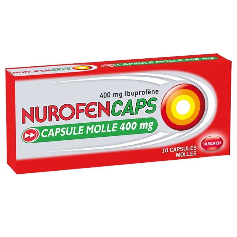NUROFENCAPS 400 mg - 10 capsules molles