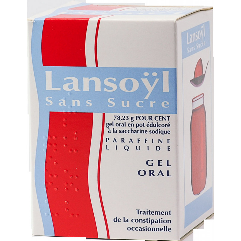 LANSOYL SANS SUCRE 78,23g POUR CENT, gel oral en pot édulcoré à la saccharine sodique - 215 g