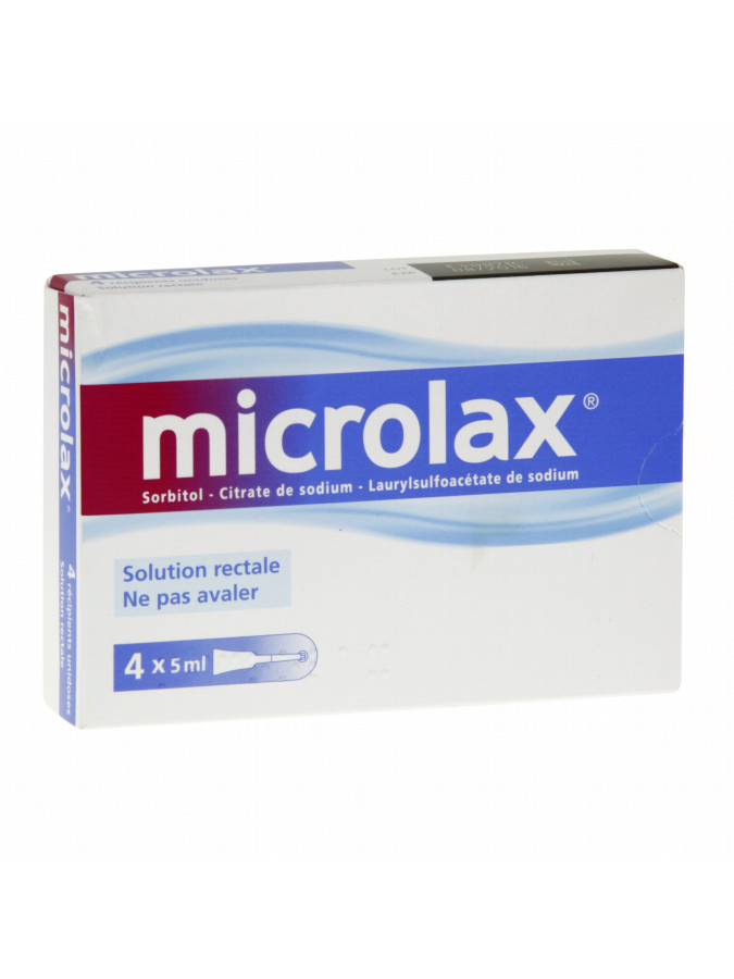 Microlax Bébé Solution Rectale Unidoses 4x3ml
