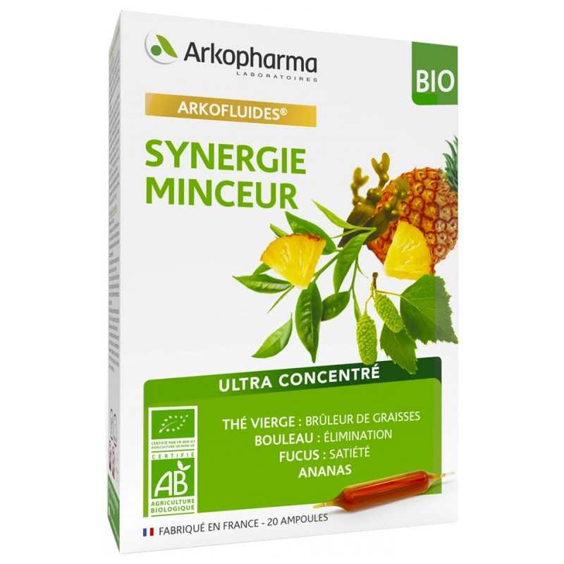Arkopharma Arkofluides Synergie Minceur Bio - 20 Ampoules