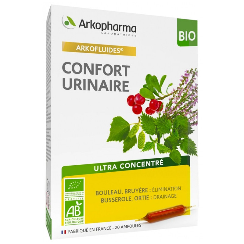 Arkopharma Arkofluides Confort Urinaire Bio - 20 Ampoules