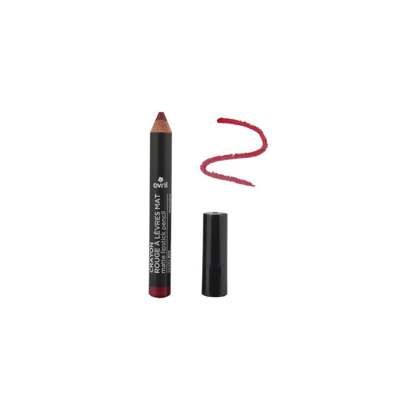Avril Crayon Rouge À Lèvres Mat Certifié Bio Grenadine N° 790 - 2 g