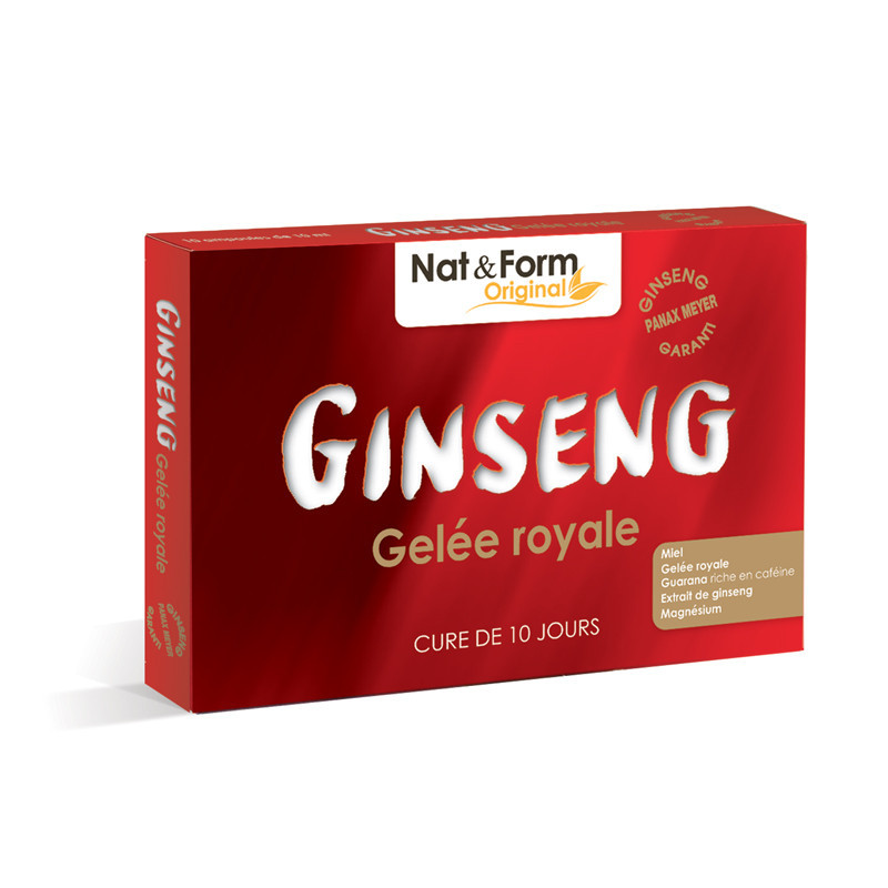 Nat&Form Ginseng + Gelée Royale Panax Meyer - 30 ampoules