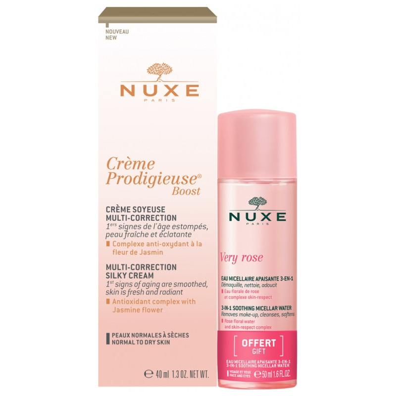 Nuxe Crème Prodigieuse Boost Crème Soyeuse 40ml + Eau Micellaire very Rose Very rose Offerte