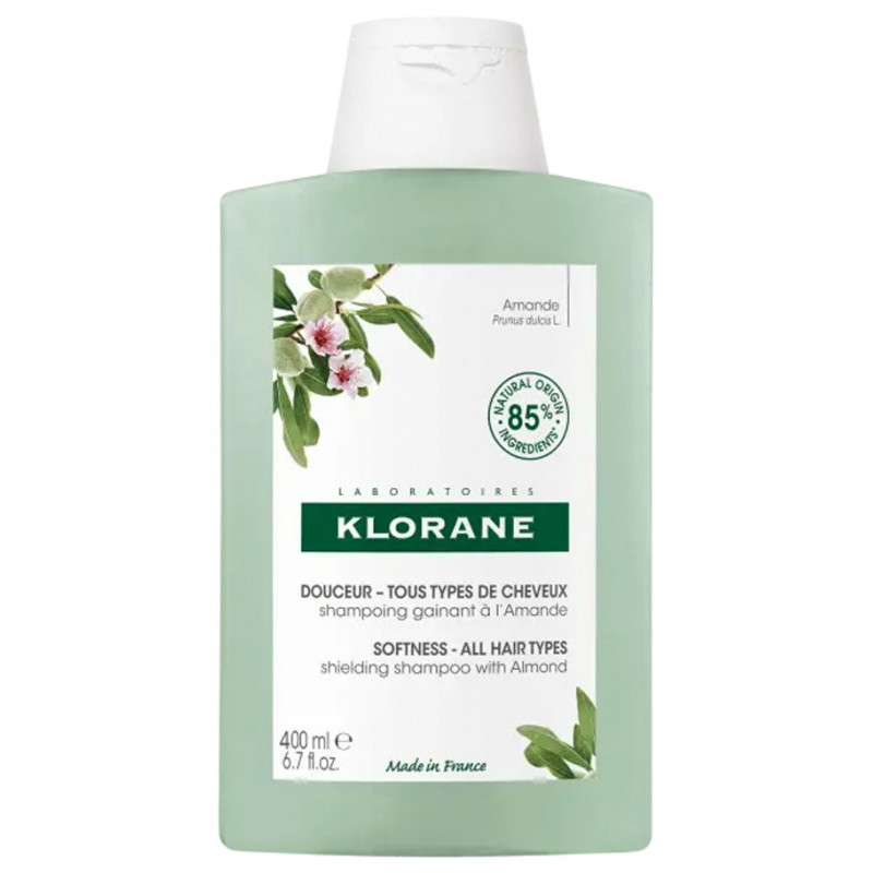 Klorane Douceur - Tous Types de Cheveux Shampoing Gainant à l'Amande - 400 ml