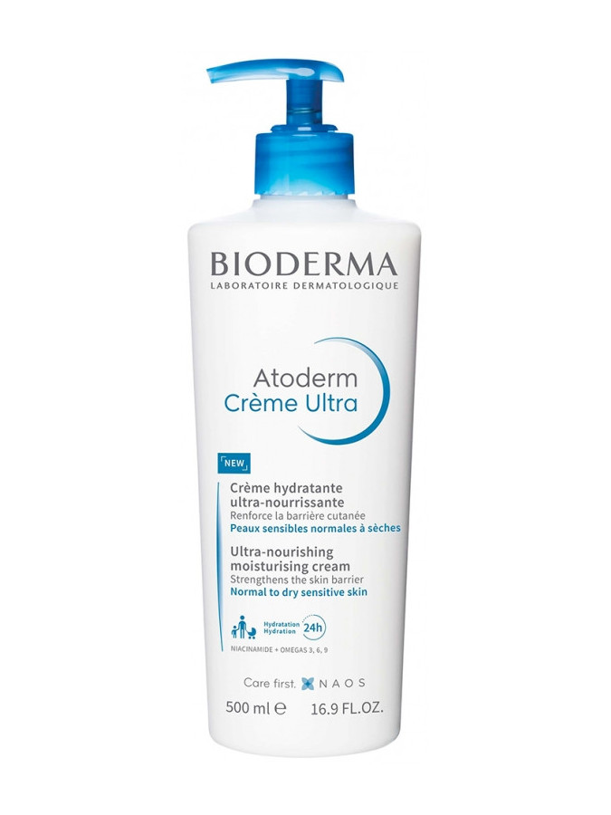 Bioderma Atoderm Crème Ultra Crème Hydratante Ultra-Nourrissante - 500 ml