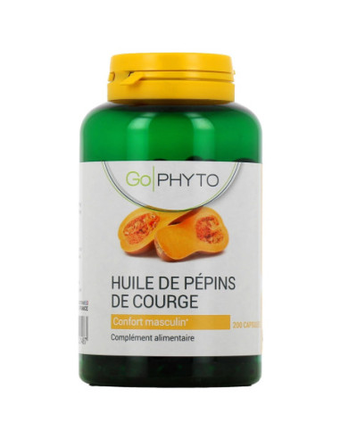 Go Phyto Huile de Pépins de Courge Confort Masculin - 200 capsules