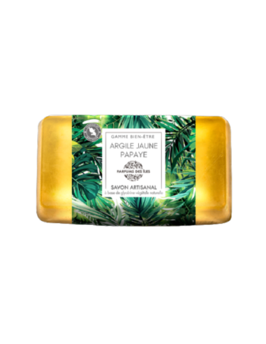 Parfums des Iles Savon argile jaune papaye - 100 gr